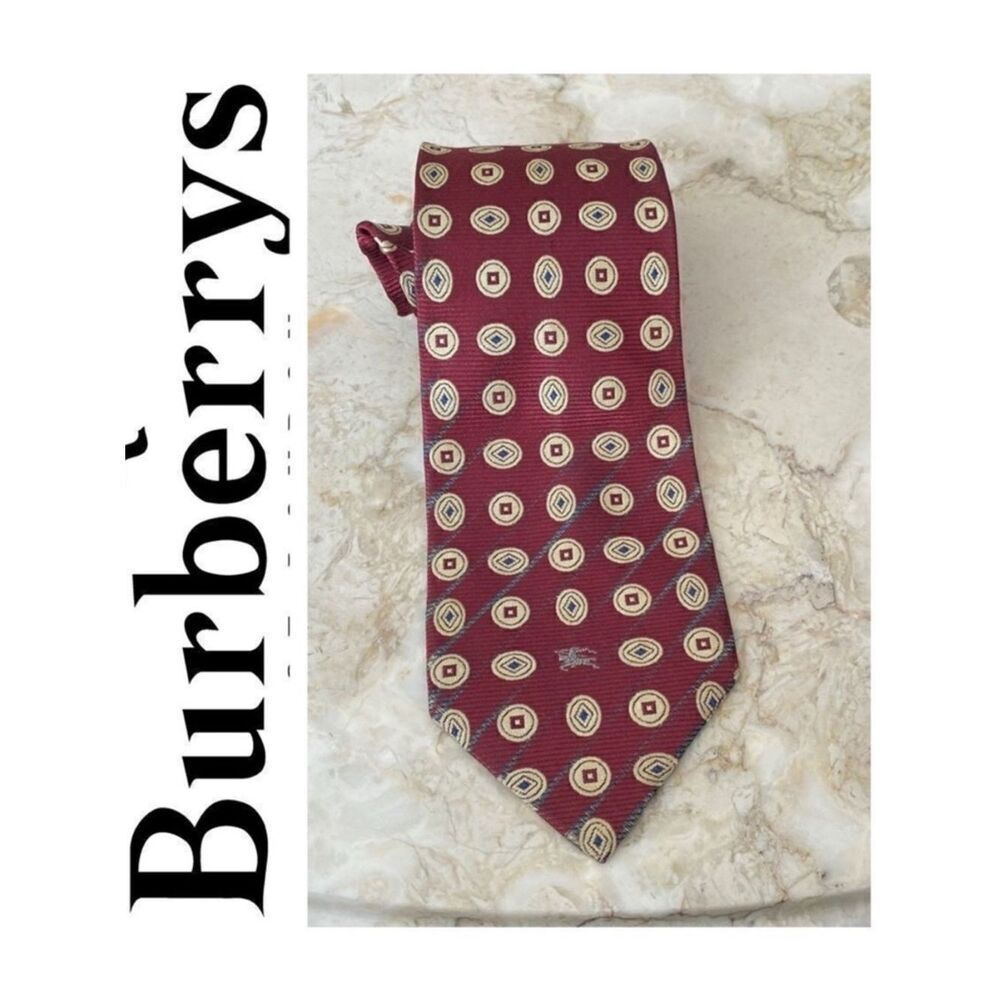 Authentic Burberrys of London 100% Silk Tie